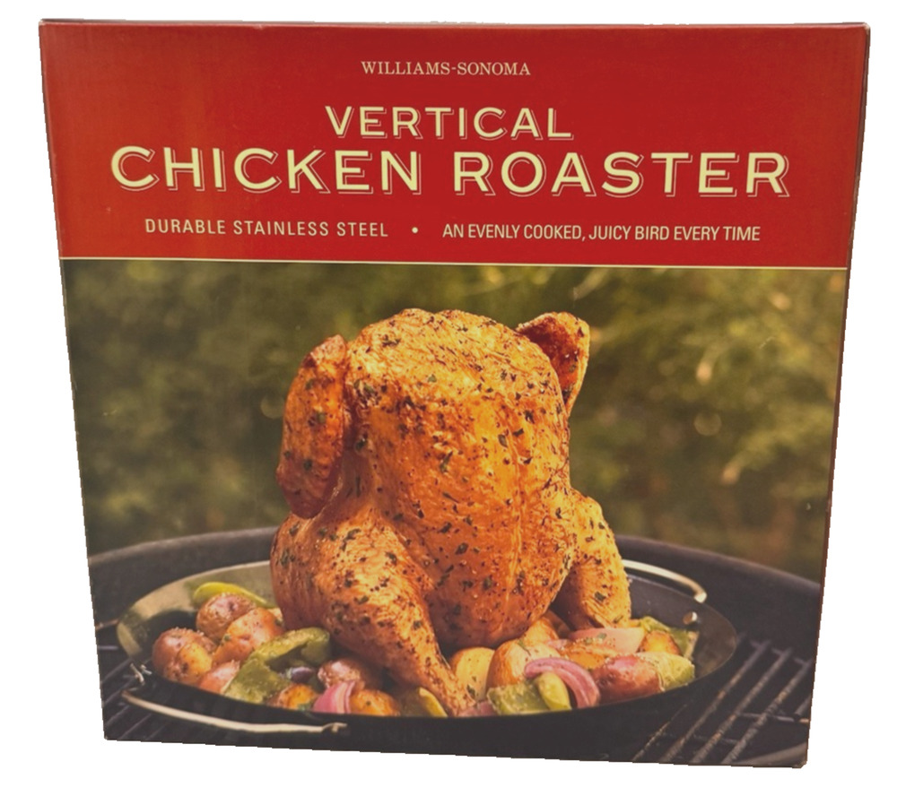 WILLIAMS SOMONA ~ VERTICAL CHICKEN ROASTER, NON-STICK ~ BEER CAN Chicken
